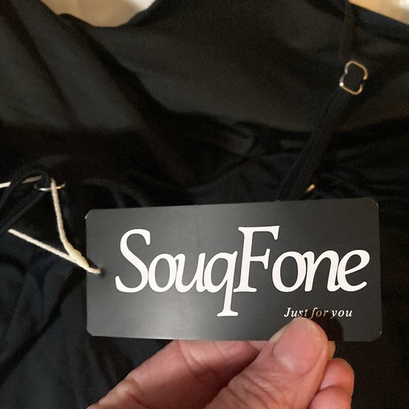 SouqFone Ruffled Flounce Top with High Waisted Bottom Bikini Set Size: XXL - Picture 14 of 15